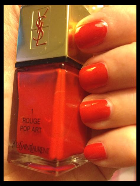 ysl rouge lacque|YSL la laque nail varnish.